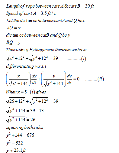 Answered: Two Carts, A And B, Are Connected By A… | Bartleby