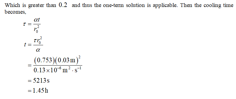 Answered: White potatoes (k = 0.50 W/m·K and a =… | bartleby