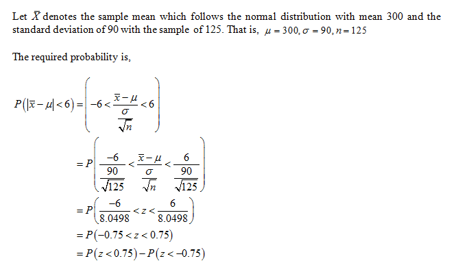 how to find the probability of a sample mean between two numbers