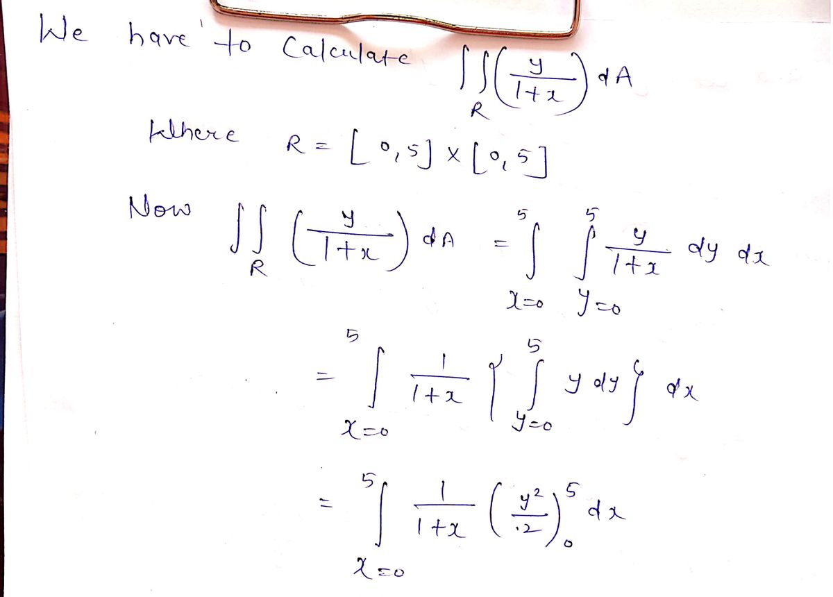 Calculus homework question answer, step 1, image 1