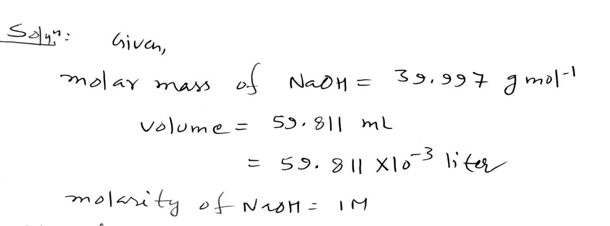 Chemistry homework question answer, step 1, image 1