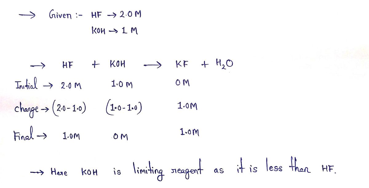 Chemistry homework question answer, step 1, image 1