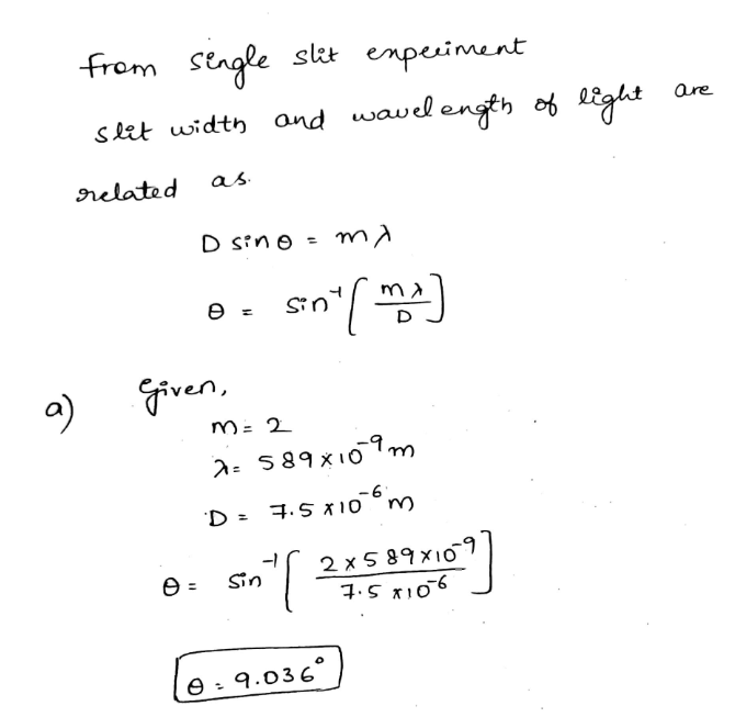 Answered Sodium Vapor Light Averaging 589 Nm In… Bartleby