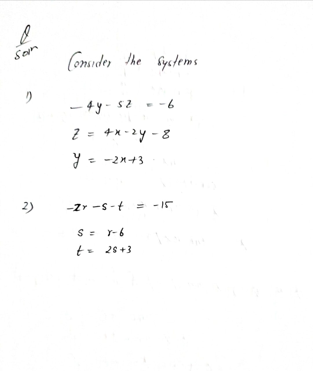 Algebra homework question answer, step 1, image 1