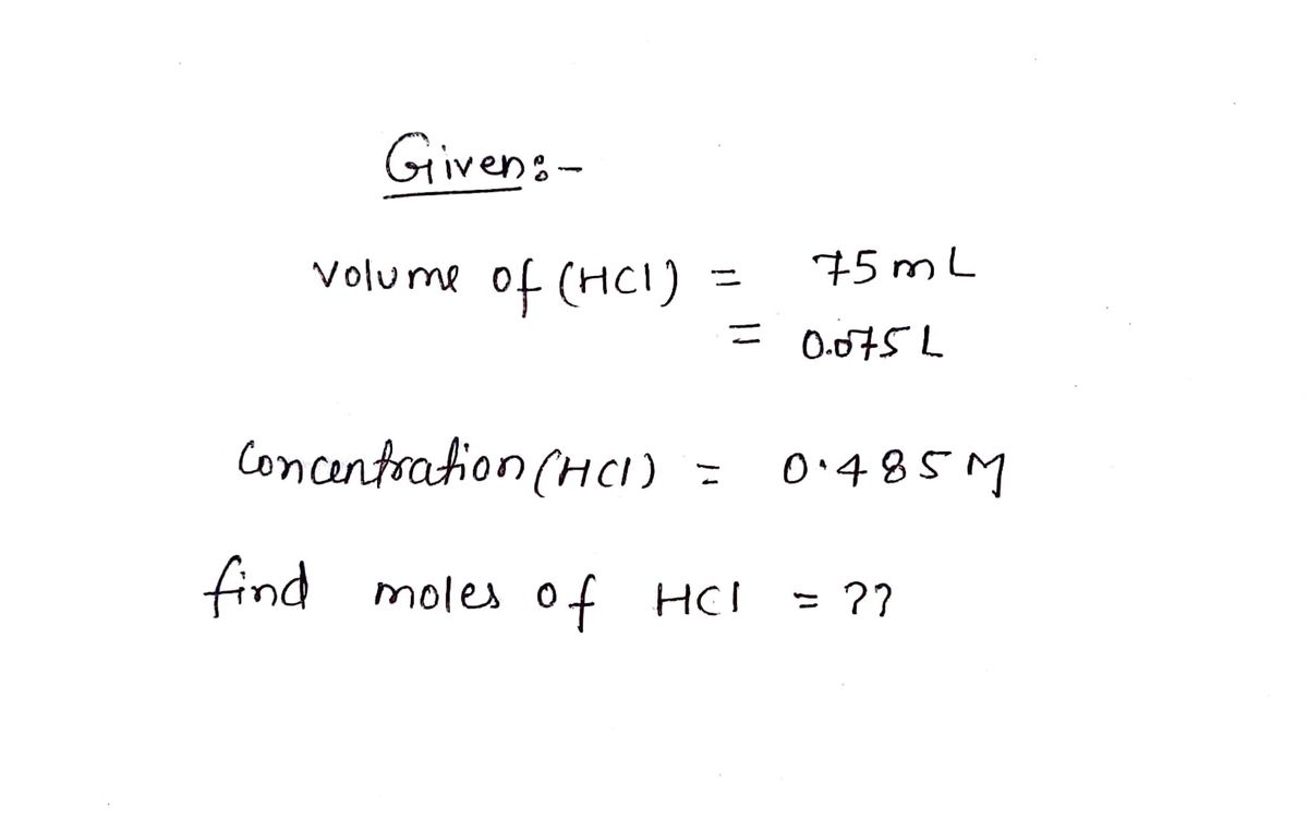 Chemistry homework question answer, step 1, image 1