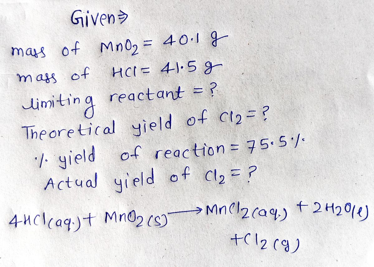 Chemistry homework question answer, step 1, image 1