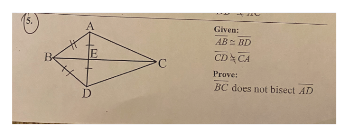 Answered 5 Given A Ab Bd Cd Ca B C Prove Bc… Bartleby