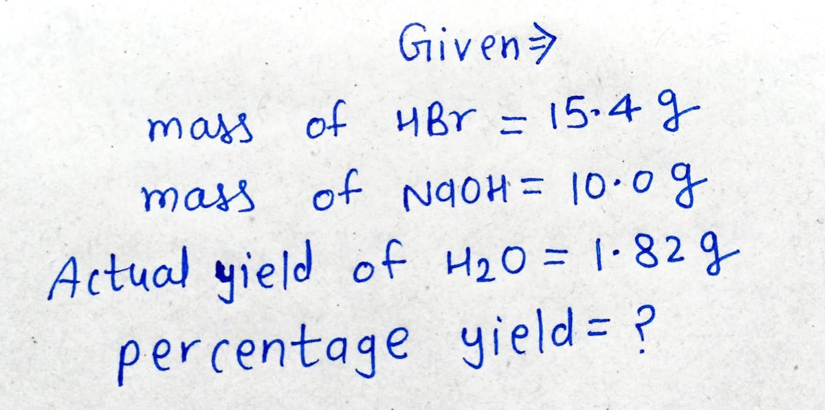 Chemistry homework question answer, step 1, image 1