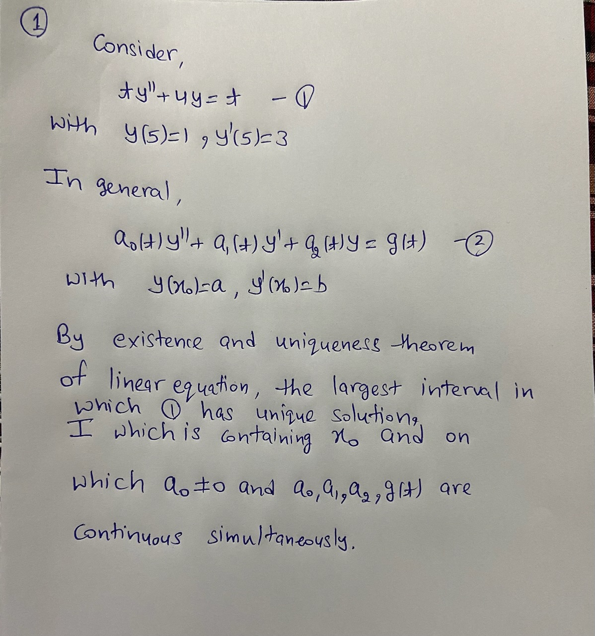 Advanced Math homework question answer, step 1, image 1