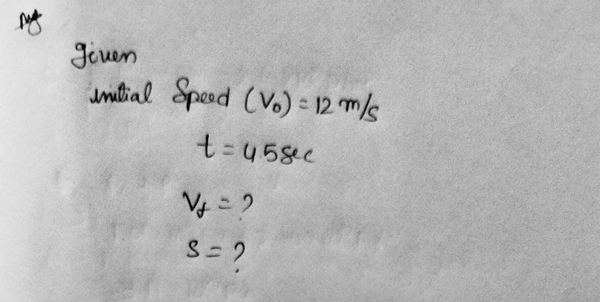 Physics homework question answer, step 1, image 1