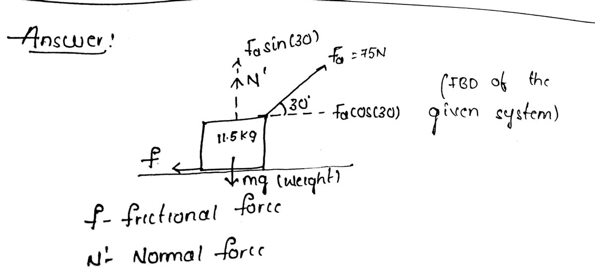 Physics homework question answer, step 1, image 1