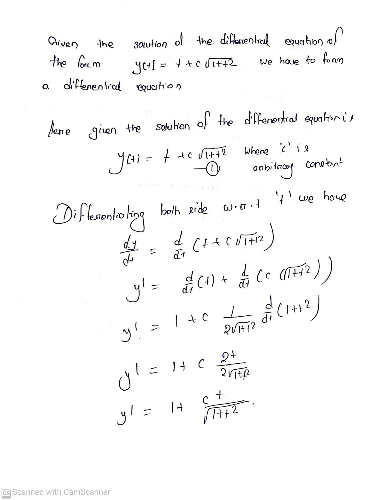 Advanced Math homework question answer, step 1, image 1