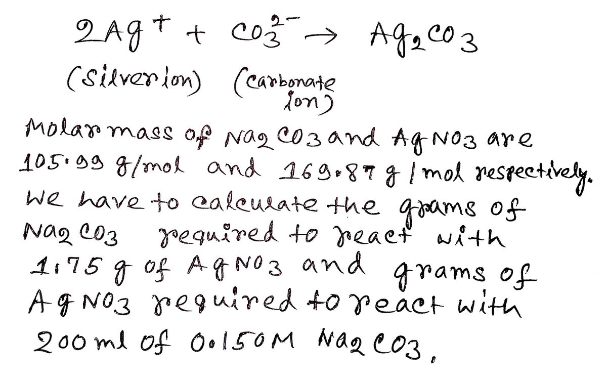 Chemistry homework question answer, step 1, image 1