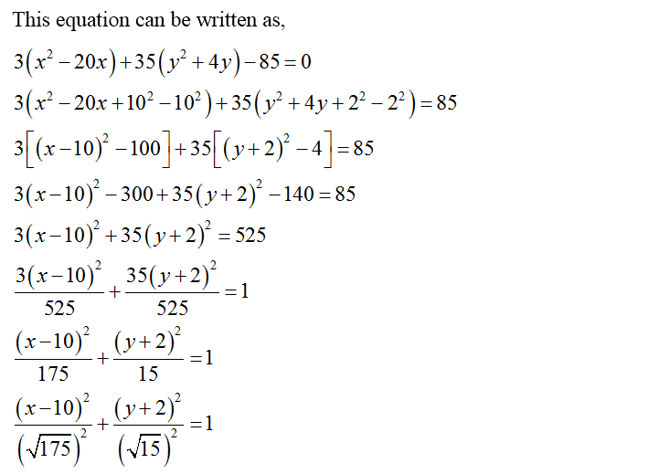 Answered: Identify the vertices, center,… | bartleby