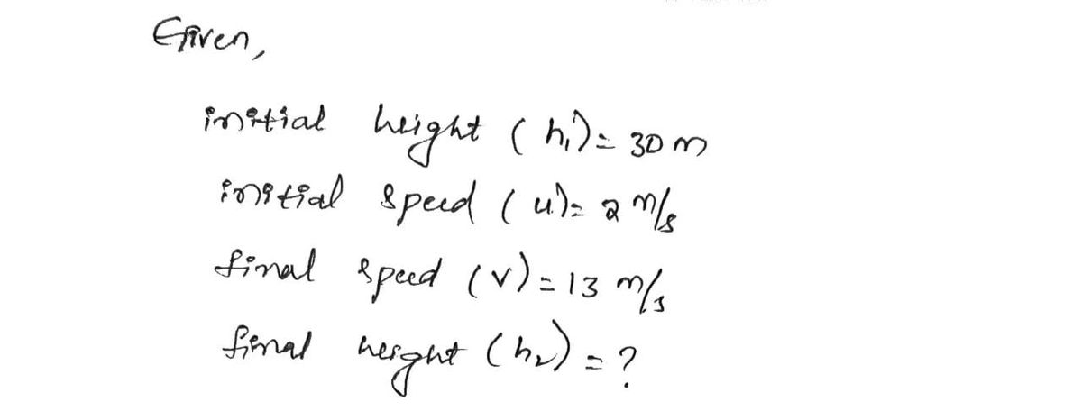 Physics homework question answer, step 1, image 1