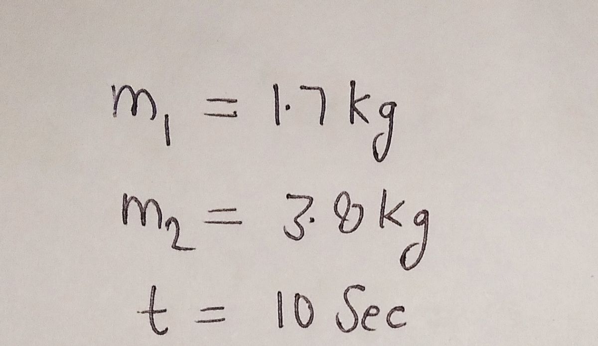 Physics homework question answer, step 1, image 1