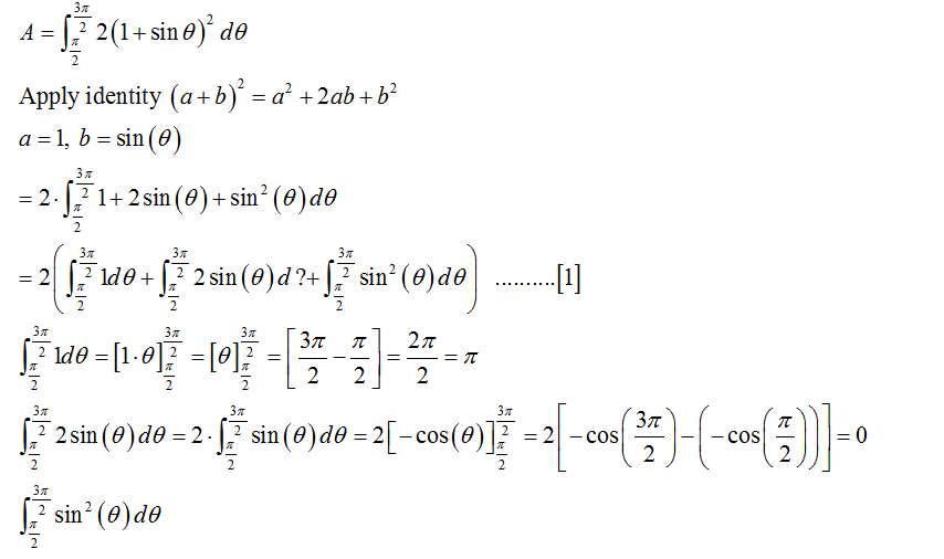 Answered: Sketch the curve r=1 + sinθ and find… | bartleby