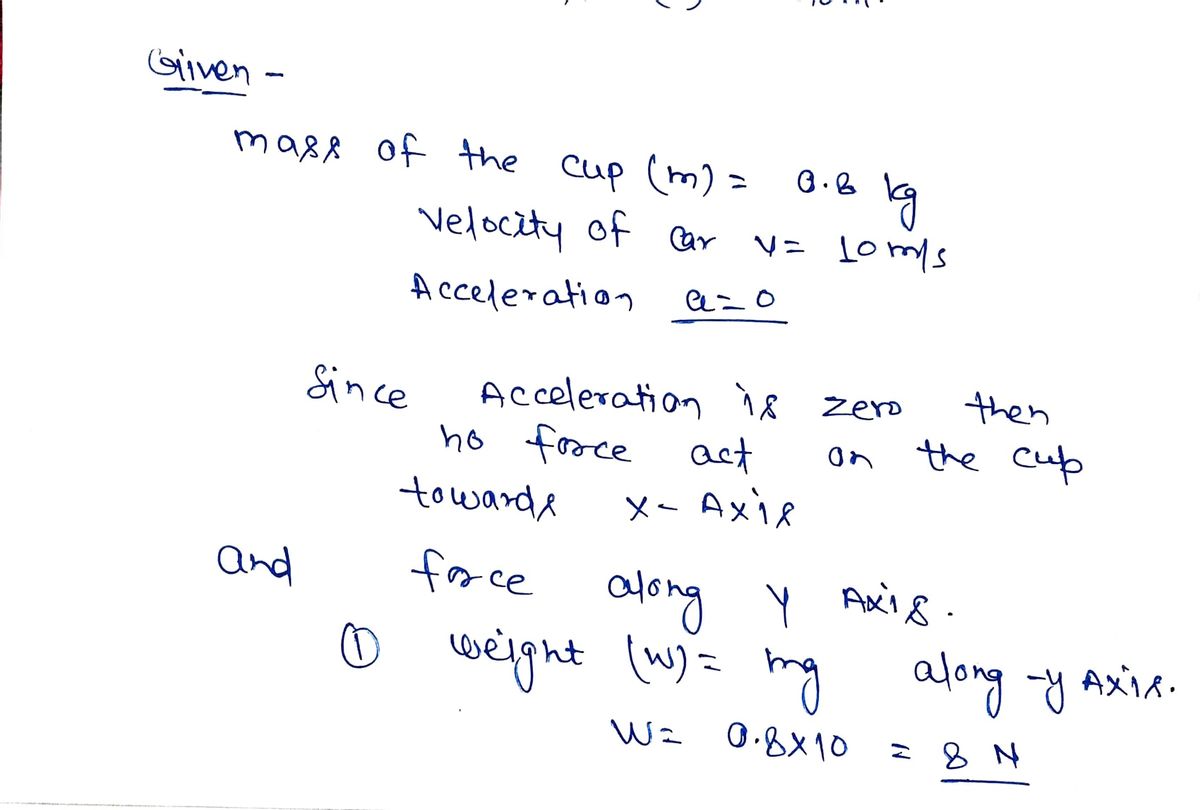 Physics homework question answer, step 1, image 1