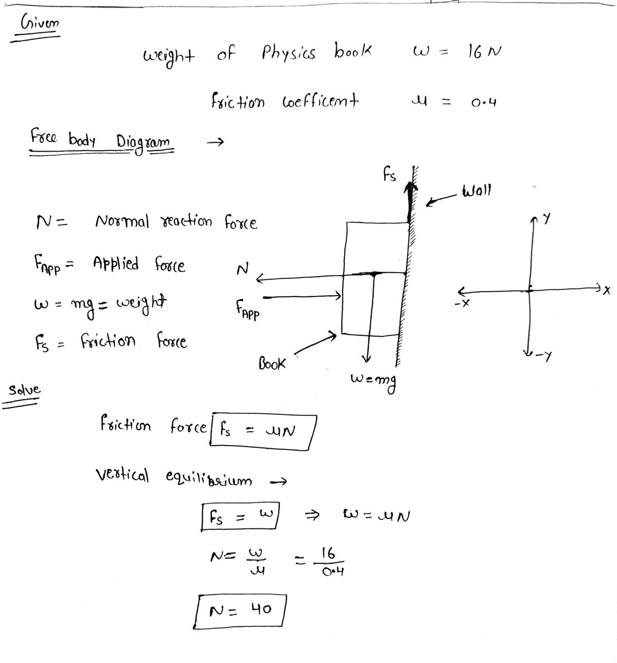 Physics homework question answer, step 1, image 1