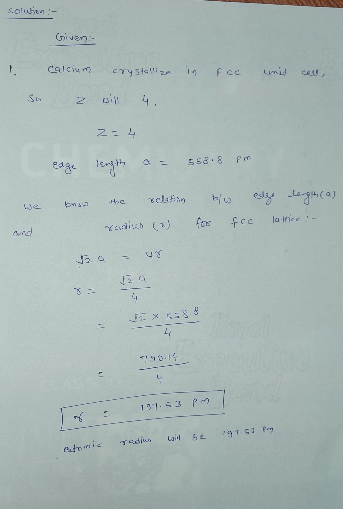 Chemistry homework question answer, step 1, image 1