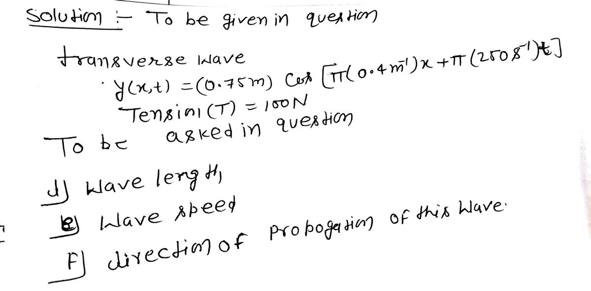 Physics homework question answer, step 1, image 1