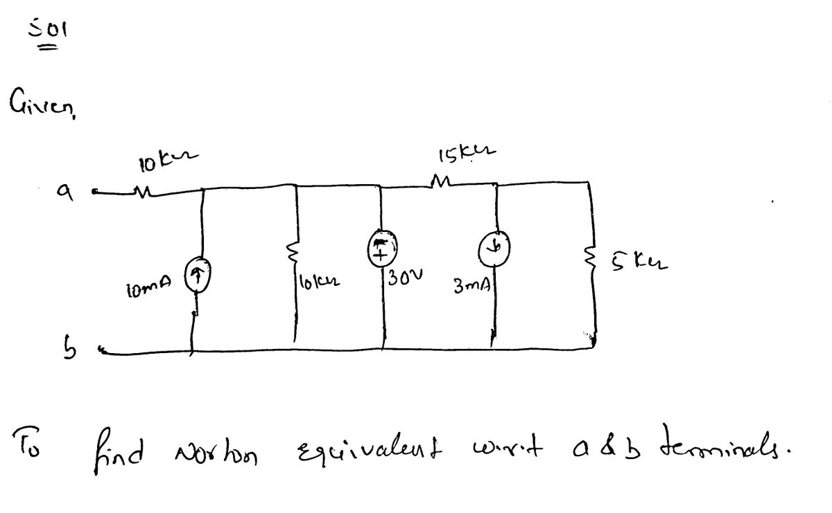 Electrical Engineering homework question answer, step 1, image 1