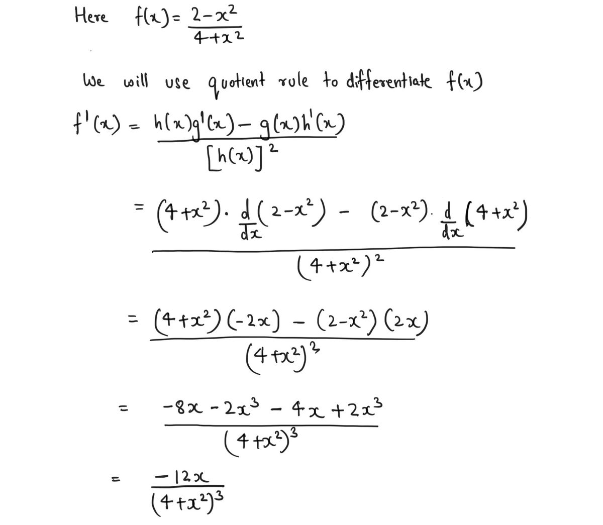 Answered: Find F' (x) Using The QUOTIENT RULE If… | Bartleby