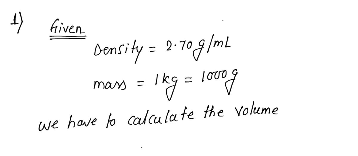 Chemistry homework question answer, step 1, image 1