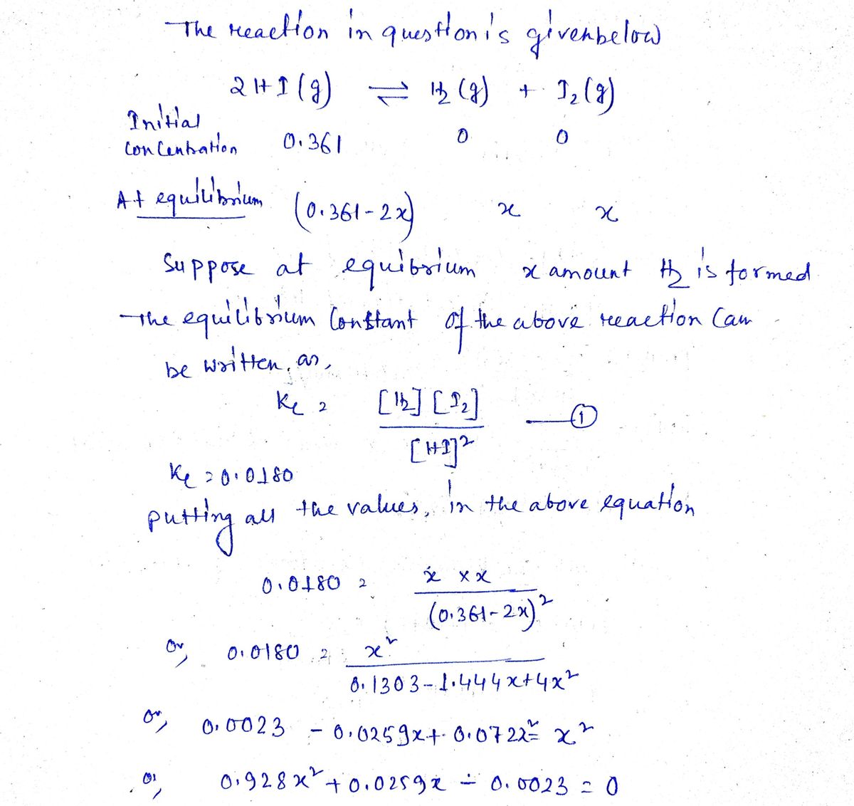 Chemistry homework question answer, step 1, image 1