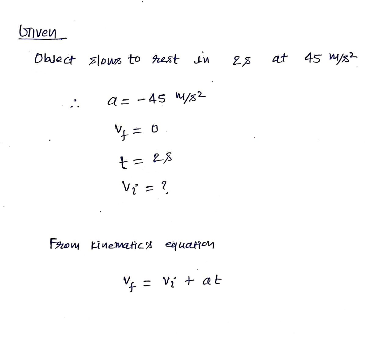 Physics homework question answer, step 1, image 1