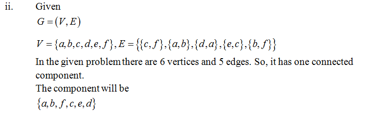 Answered Find The Connected Components Of Each Bartleby