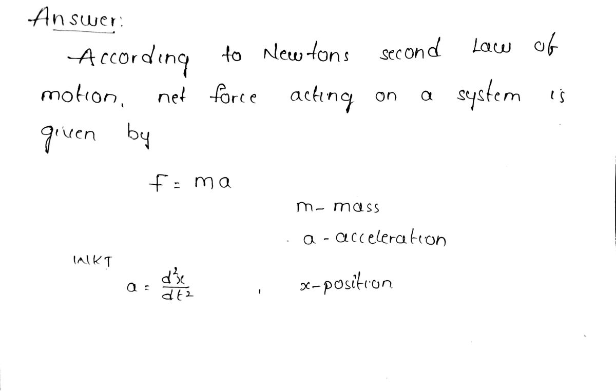 Physics homework question answer, step 1, image 1