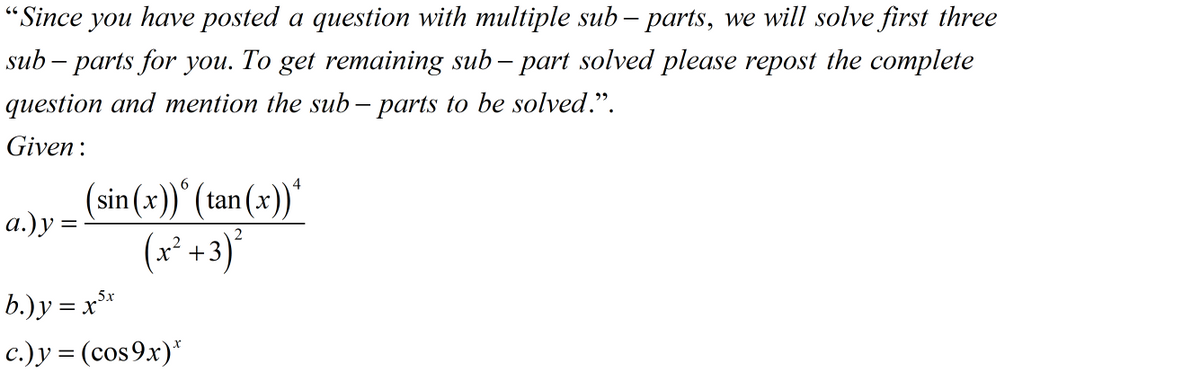 Calculus homework question answer, step 1, image 1