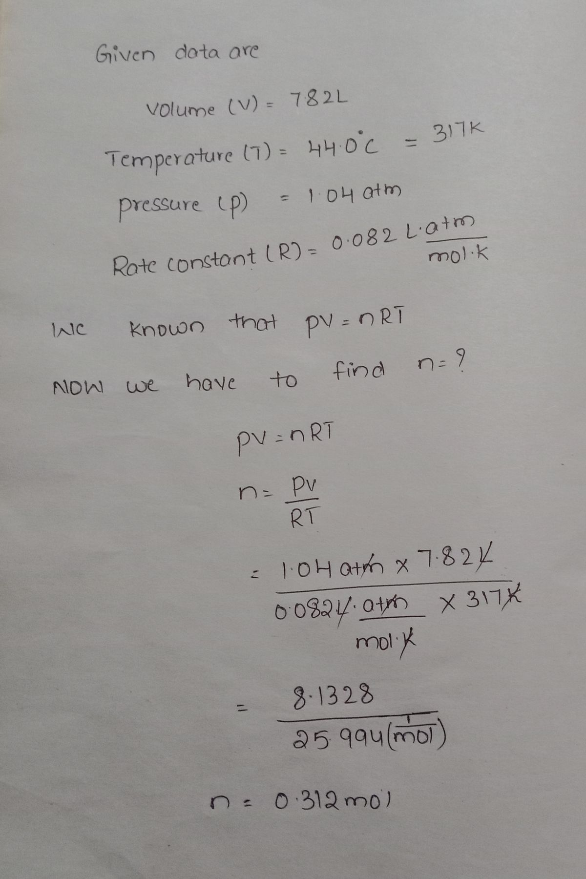 Chemistry homework question answer, step 1, image 1