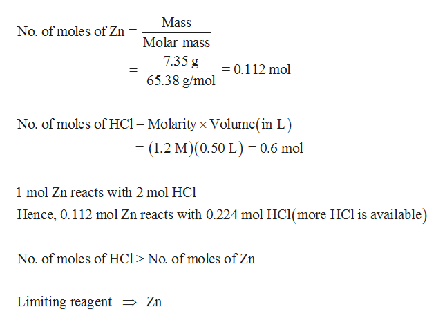 Answered: Zinc dissolves in hydrochloric acid to… | bartleby