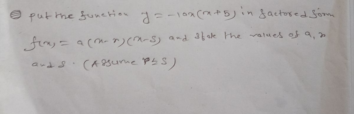 Algebra homework question answer, step 1, image 1