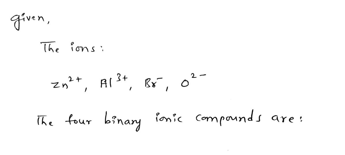 Chemistry homework question answer, step 1, image 1