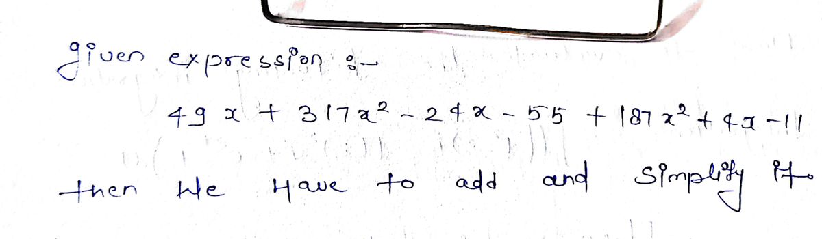 Algebra homework question answer, step 1, image 1