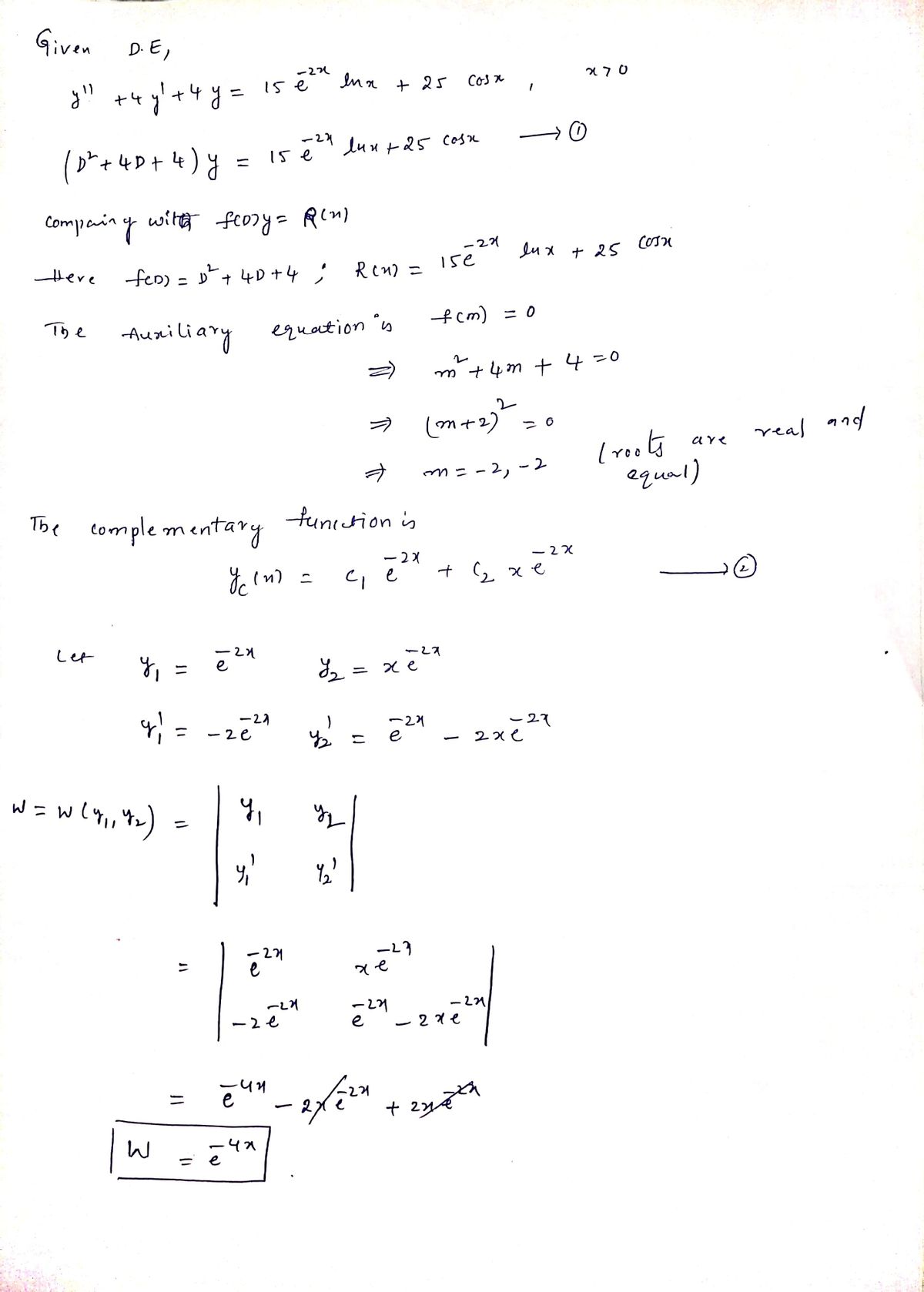 Advanced Math homework question answer, step 2, image 1