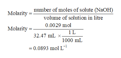 Answered: What is the molarity of a NaOH solution… | bartleby