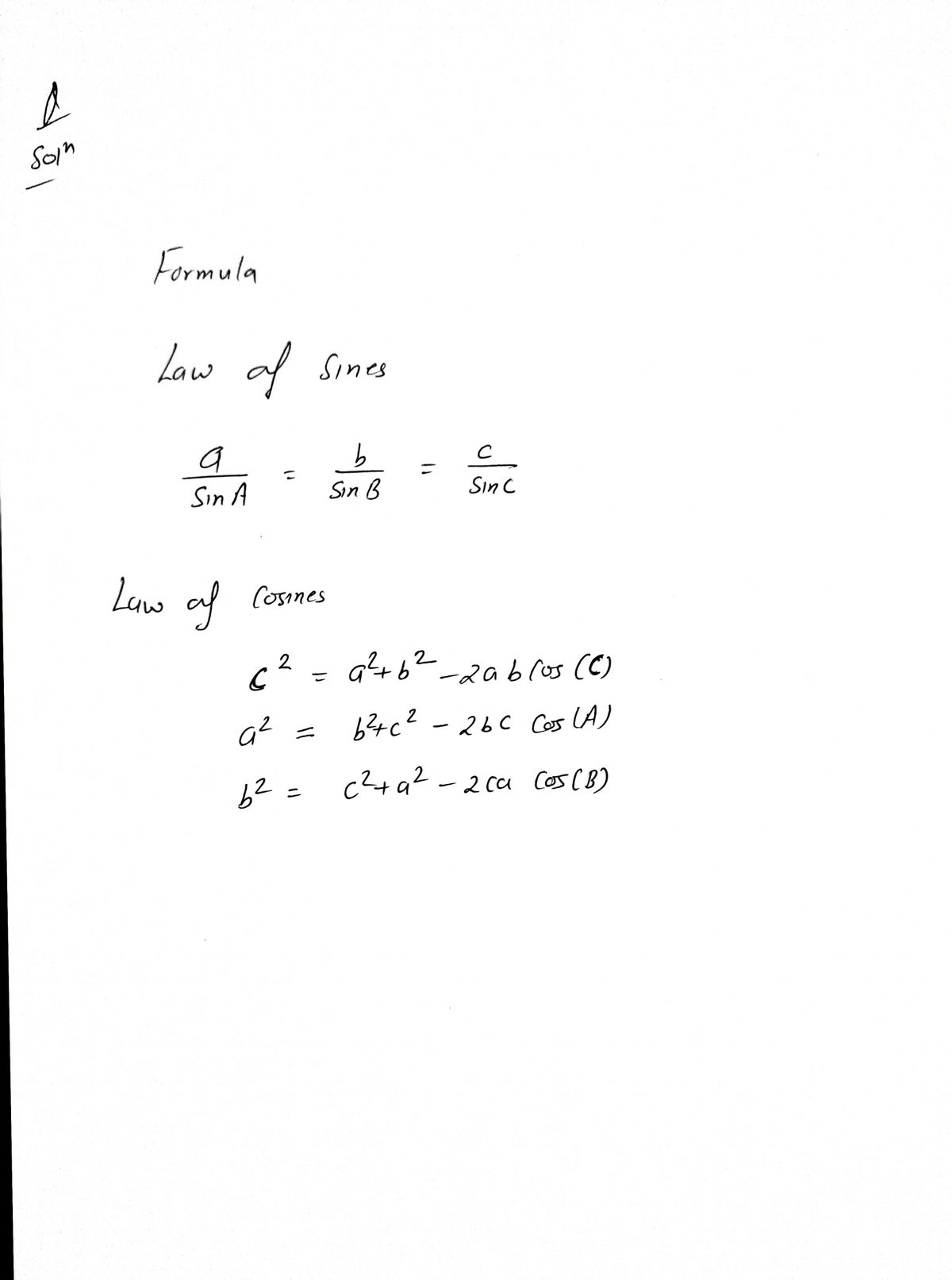 Trigonometry homework question answer, step 1, image 1