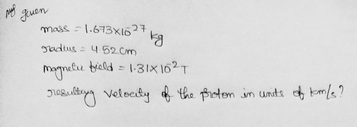 Physics homework question answer, step 1, image 1