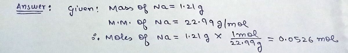 Chemistry homework question answer, step 1, image 1