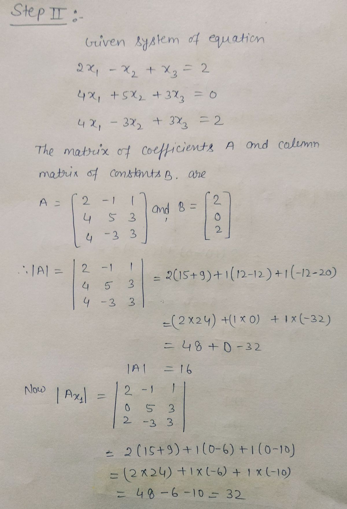 Answered 5 Use Cramer S Rule To Determine The Bartleby