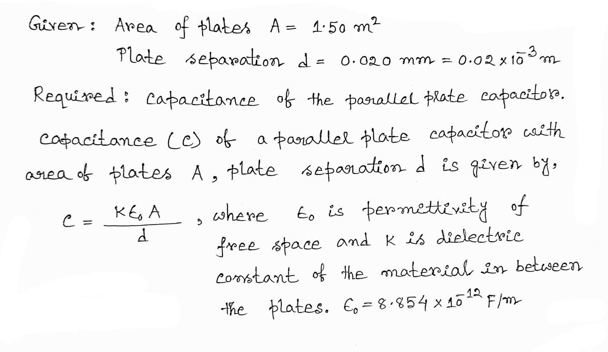 Physics homework question answer, step 1, image 1