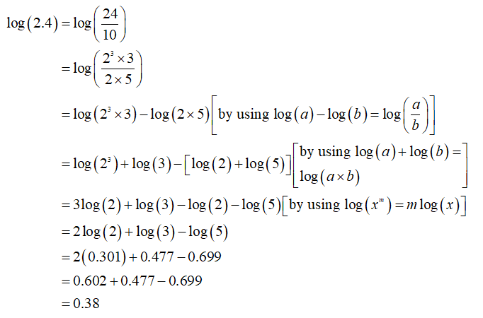 Answered: Log 2 = 0.301, log 3 = 0.477, log 5 =… | bartleby