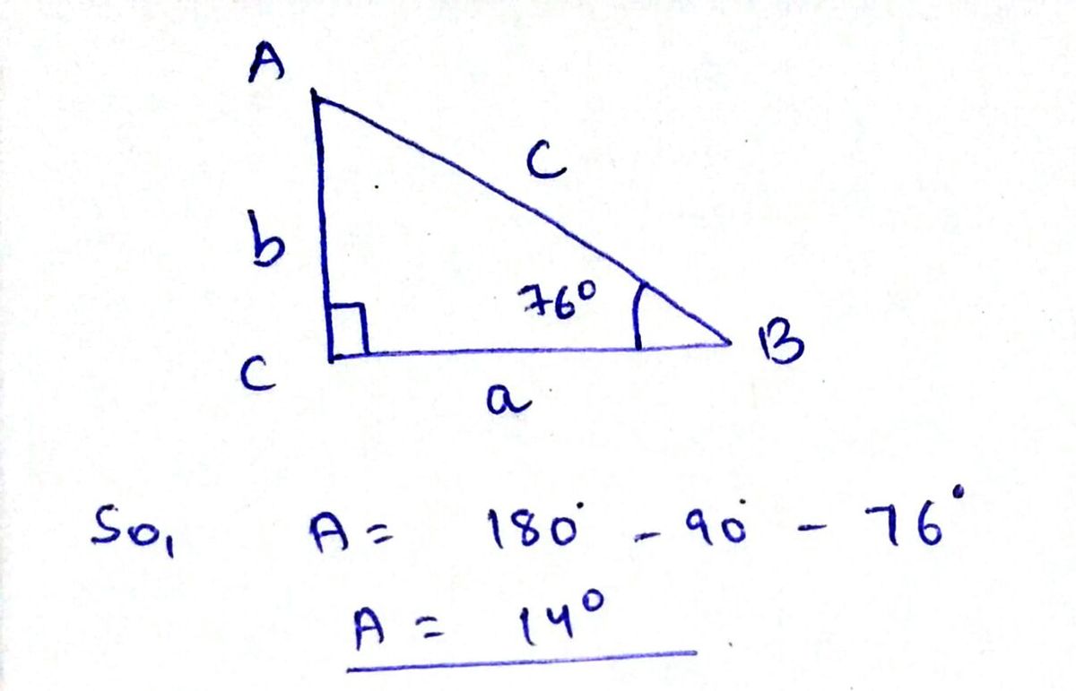 Answered Right Triangle Abc With C 90° In Bartleby 7143