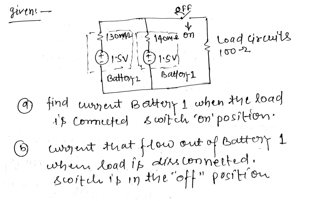 Electrical Engineering homework question answer, step 1, image 1