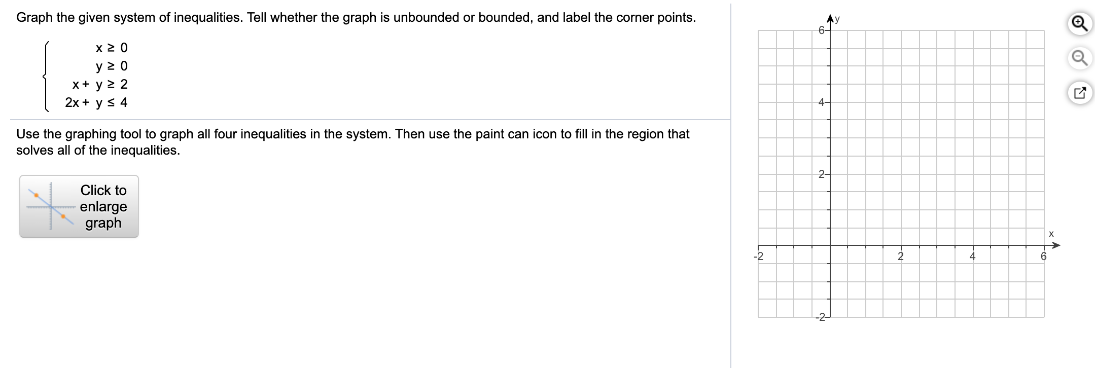 Answered: Graph the given system of inequalities.… | bartleby