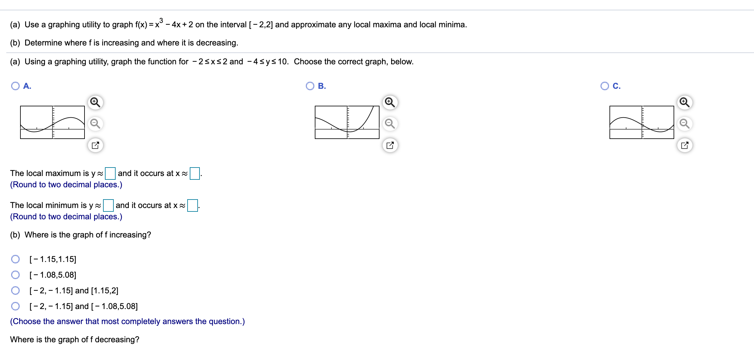 Answered A Use A Graphing Utility To Graph Bartleby